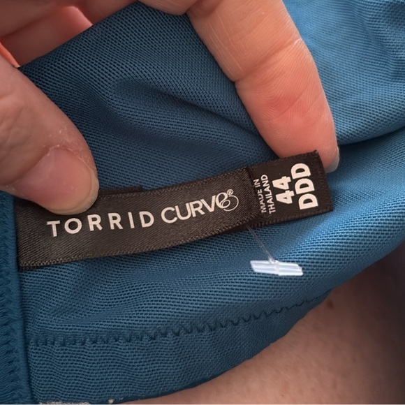 torrid Other - Torrid teal underwire bra with silver metallic stars Size 44DDD